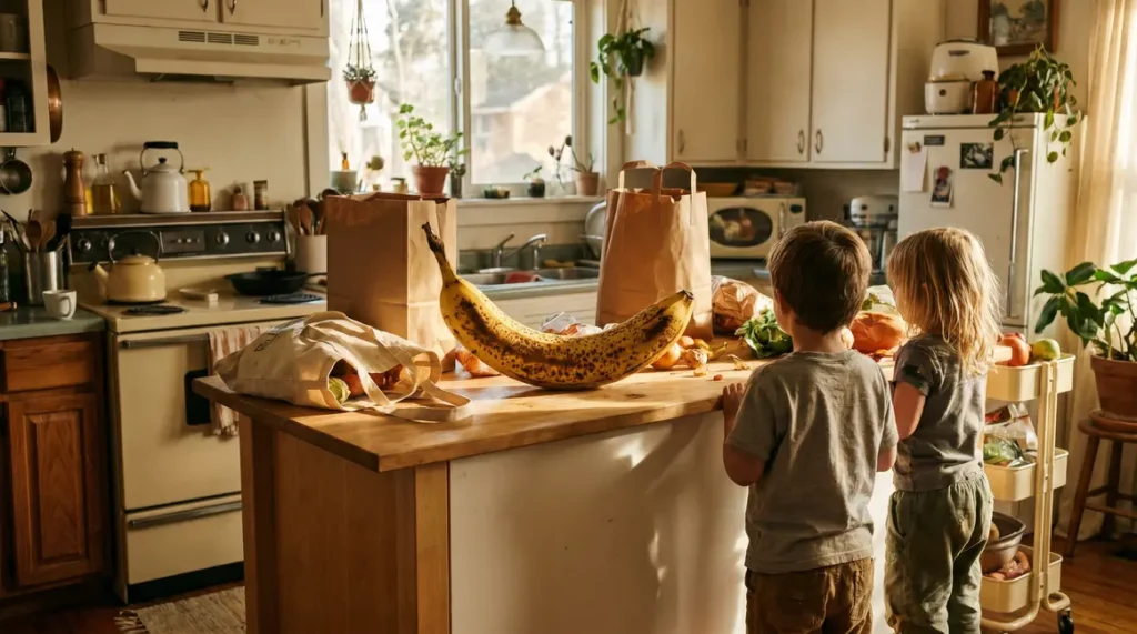 Cuisine familiale et banane mure anti gaspi