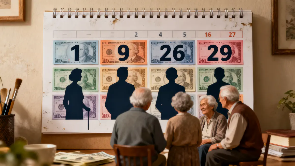 Calendrier mural pension retraite juin 2026 dates officielles