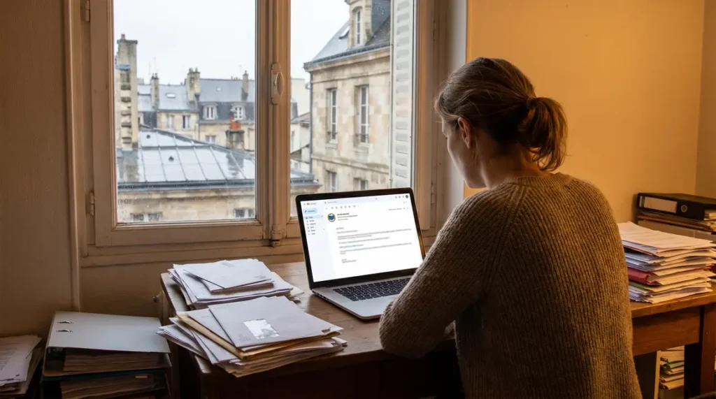 don manuel fiscalité femme anxieuse bureau matin