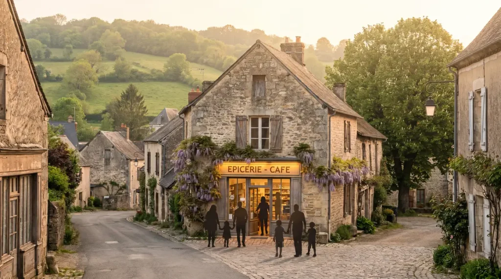 epicerie cafe village grealou matin clients