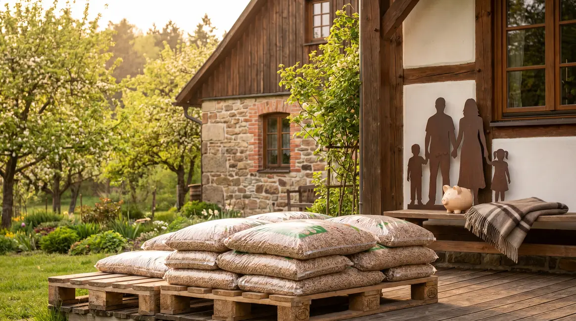 Palette granulés bois économies confort saison printemps