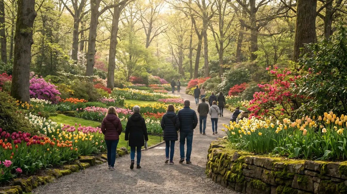 Promenade dans un jardin printanier pour Neurodon