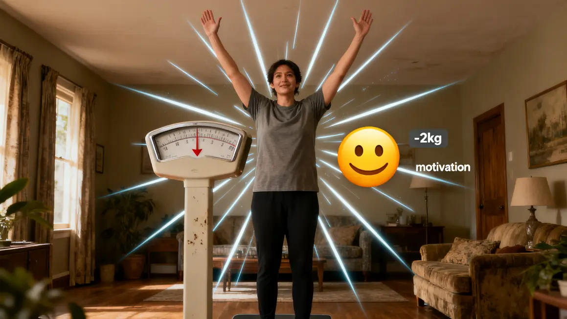 personne motivée baisse poids minceur énergie positif