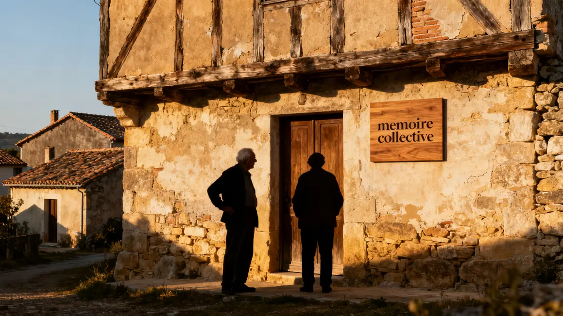 Maison village mémoire collective noces de platine Chaudenay