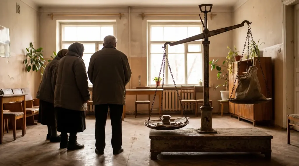 Seniors devant une balance desequilibree pension de reversion