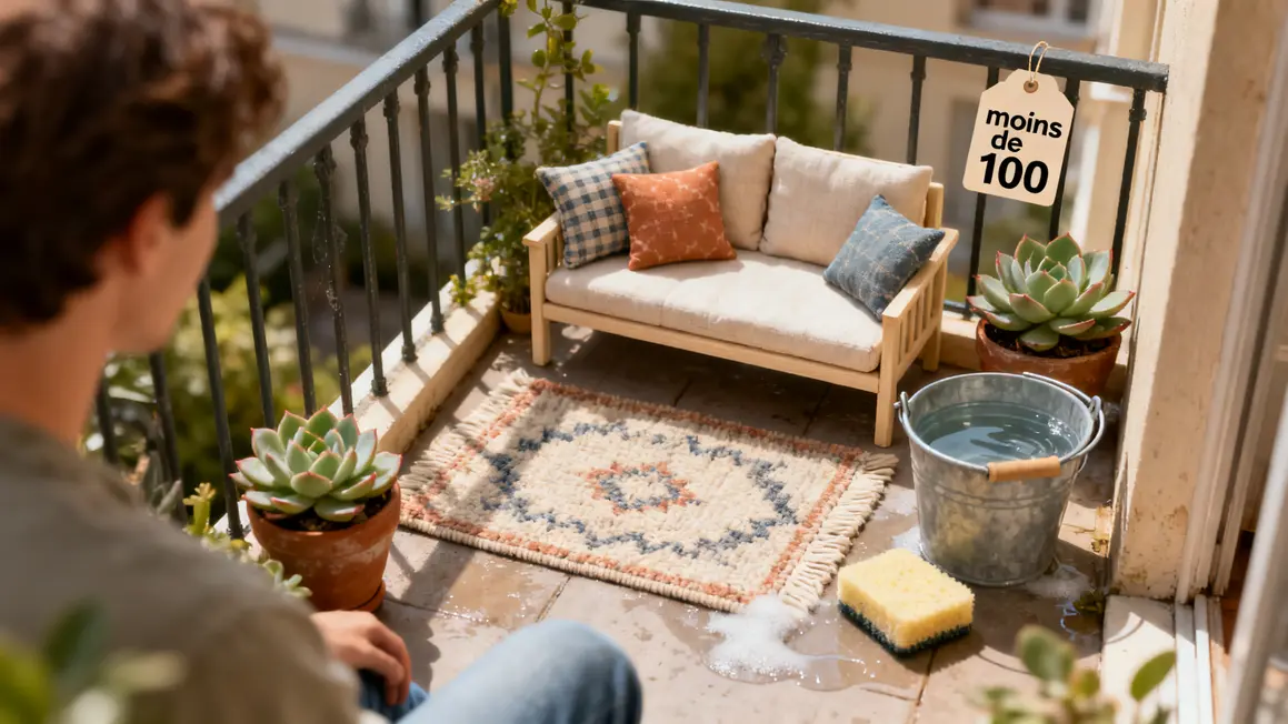 Mini salon jardin balcon pas cher accessoires entretien facile