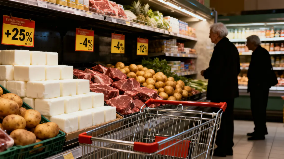 Hausse prix aliments retraites supermarché