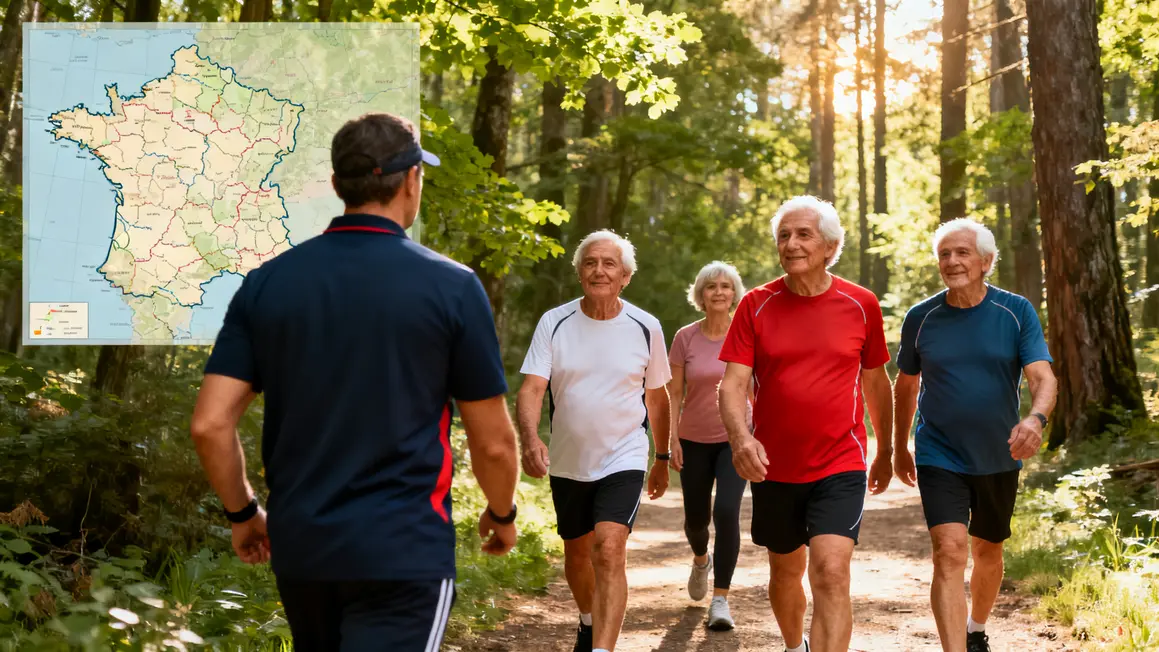 Groupe seniors marche France Agirc Arrco été