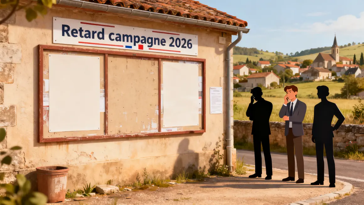 Mairie rurale affichage vide retard municipales 2026