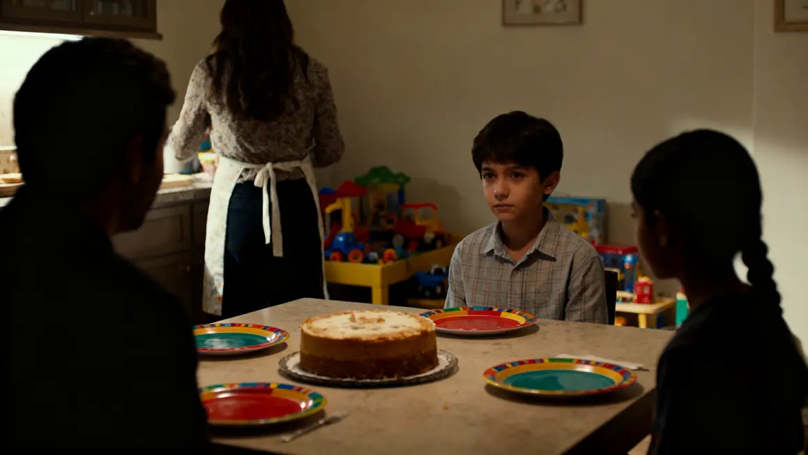 Table famille d'accueil enfants gâteau Ille-et-Vilaine