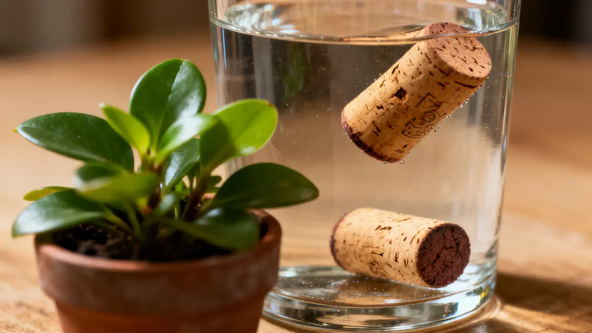 Test bouchon liège naturel eau pour potager vigoureux