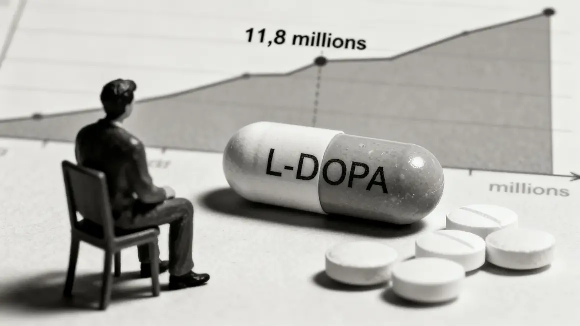 Medicaments L-DOPA graphique Parkinson 11,8 millions