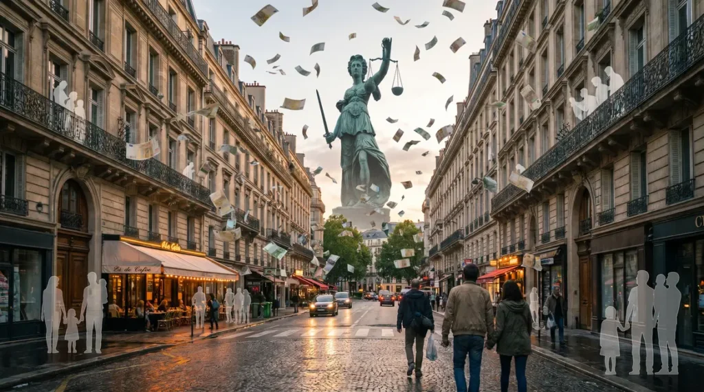 familles riches immeubles et balance justice fiscalité france