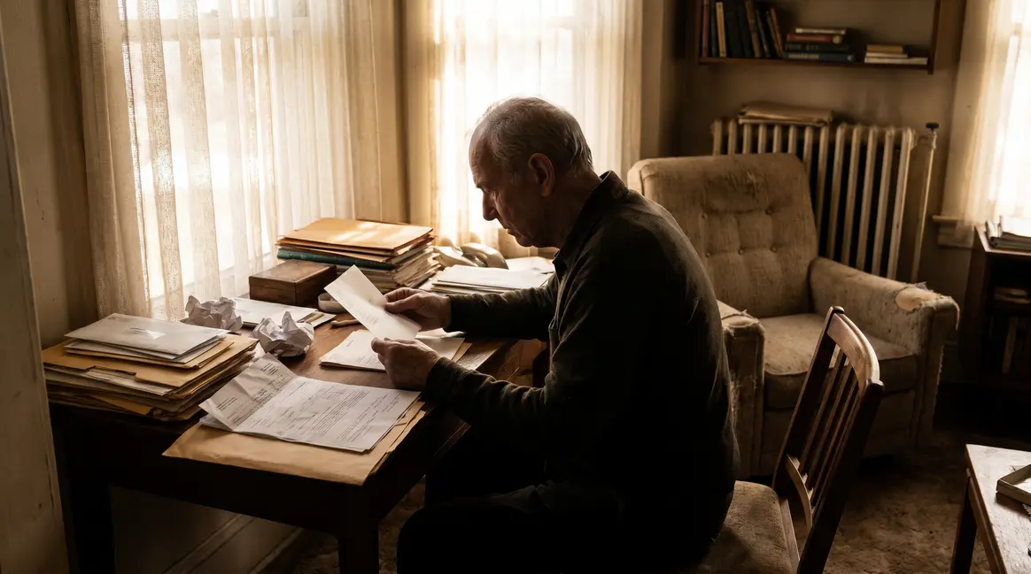 senior assis recevant courrier retraite agirc arrco